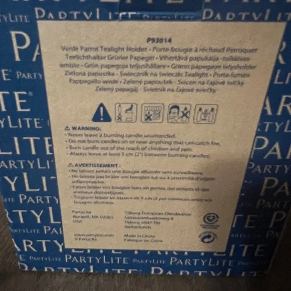 Partylite Verde Parrot Tealight Candle Holder P93014 With Original Box Bird - Picture 11 of 11